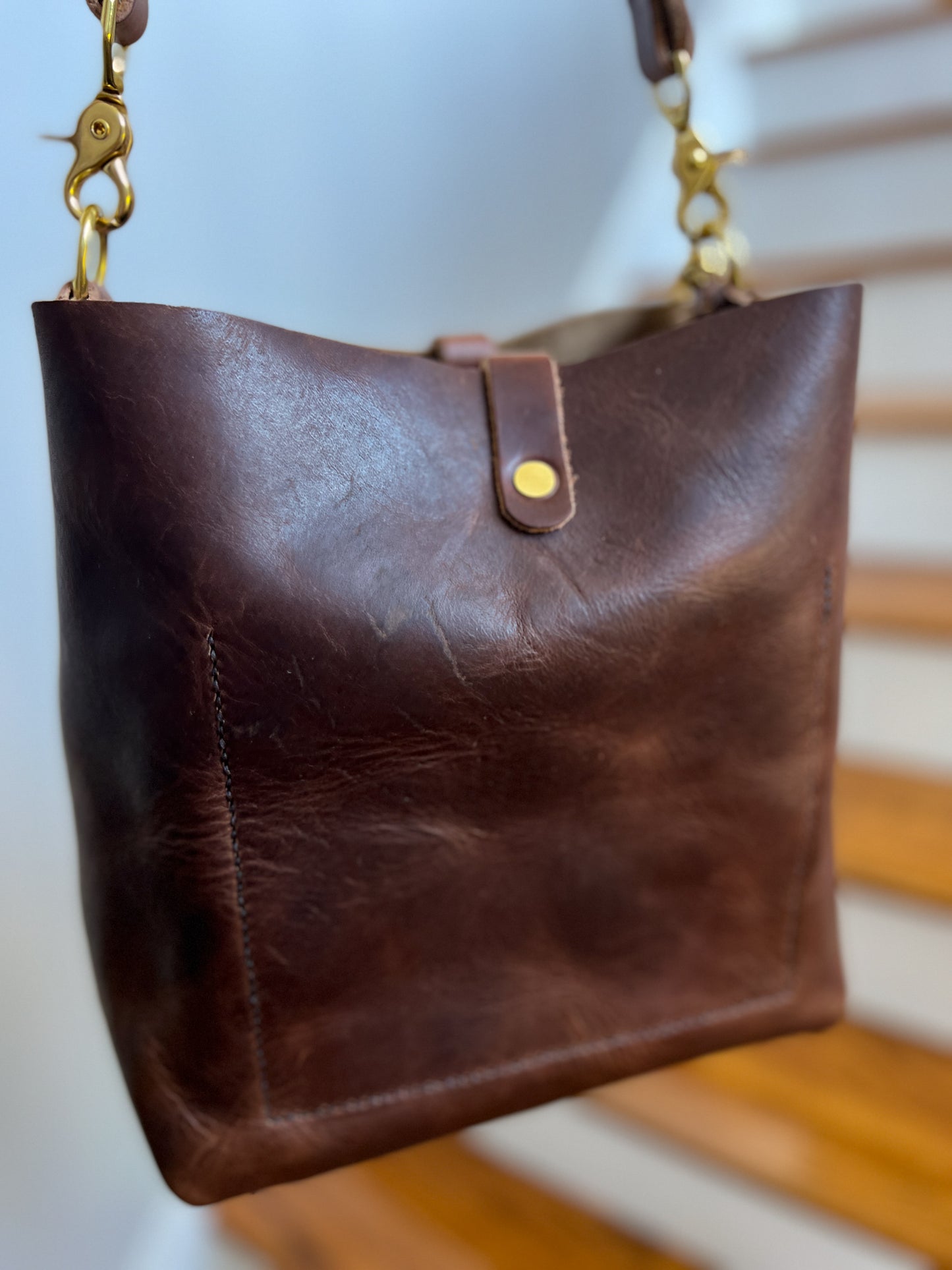 Bennett “shorty” Bucket in Brown Nut Derby Horween