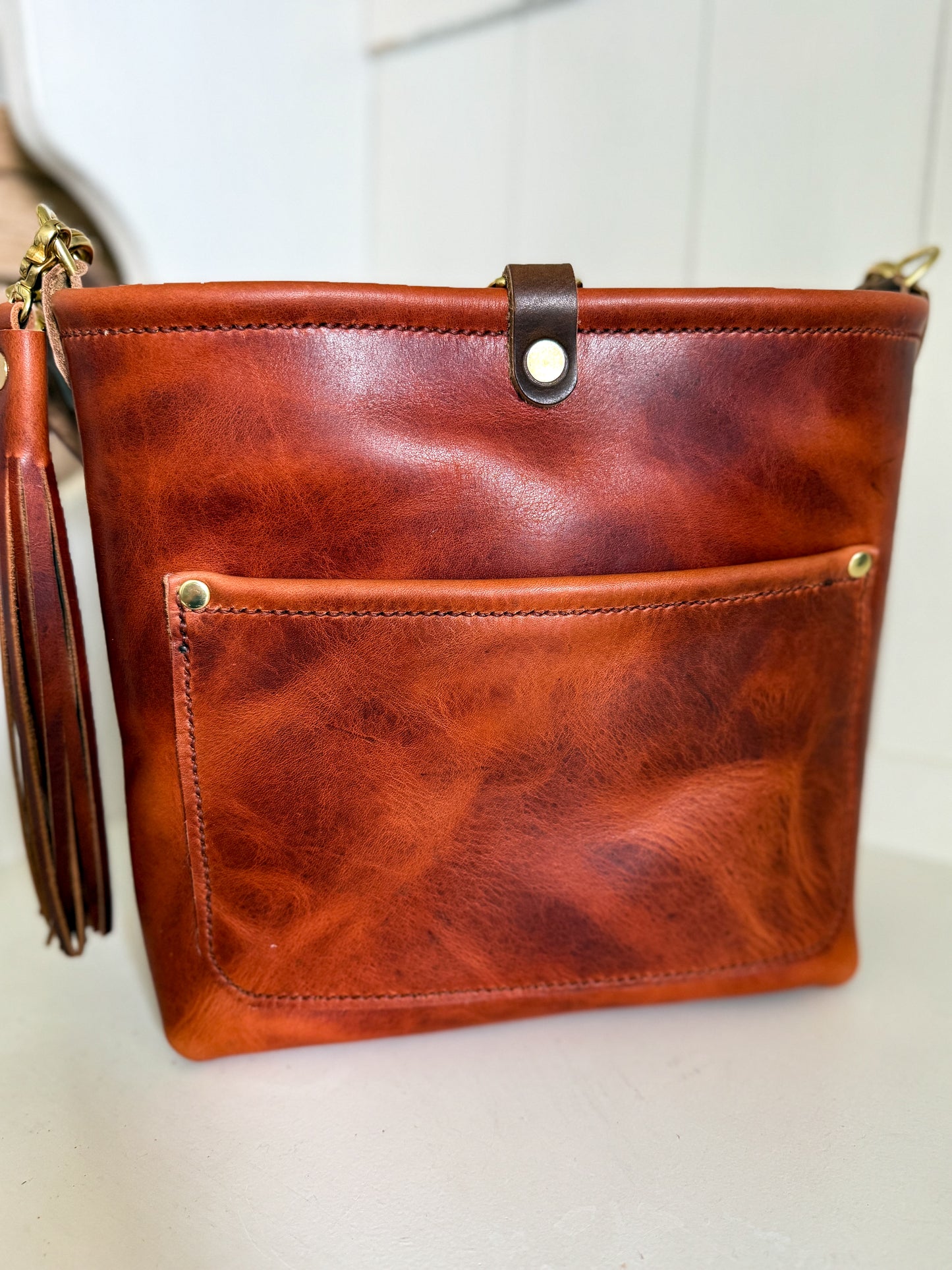 Bennett “shorty” Bucket in Horween English Tan