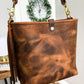 Hobo Bucket in Old Soul Full Grain Leather