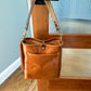 Bennett Bucket in Miel Cuoio Italian Leather