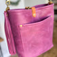 Bennett Bucket in Electric Pink Full Grain Leather