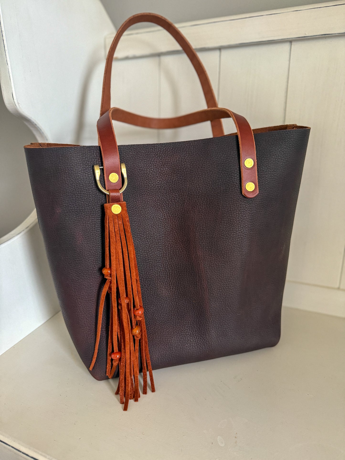 Classic Tote in Espresso Kodiak Full Grain Leather