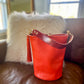 O Ring Bucket Bag in Mandarin Vachetta