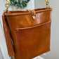 Bennett Bucket in Miel Cuoio Italian Leather w/Candy Strap