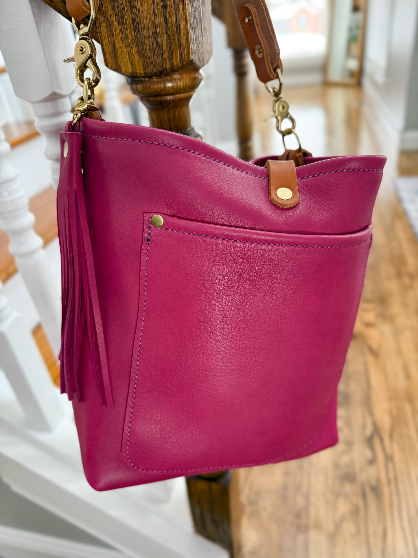 Bennett Bucket in Horween Dearborn Lilla