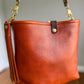 Hobo Bucket in Dark Ginger Vachetta