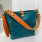 Bennett “shorty” Bucket in Turquoise Vachetta