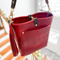 Bennett Bucket in Red Persian Horween Cypress Leather