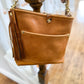 Bennett “shorty” Bucket in Honey Saffron Italian Leather