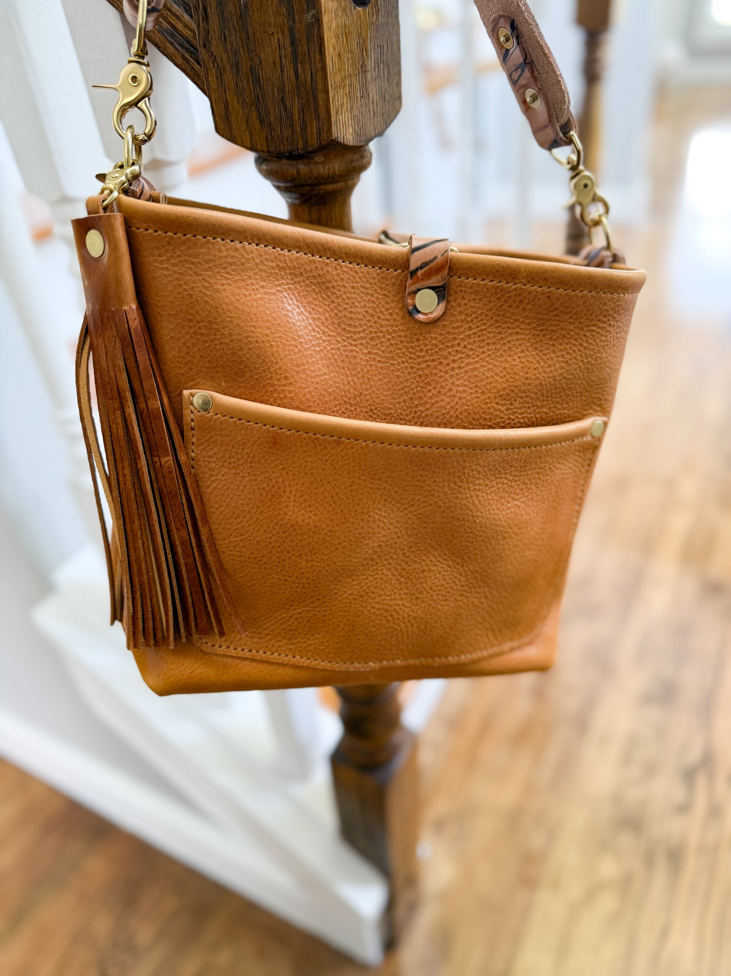 Bennett “shorty” Bucket in Honey Saffron Italian Leather