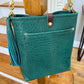 Bennett Bucket in Peacock Full Grain Bison Leather