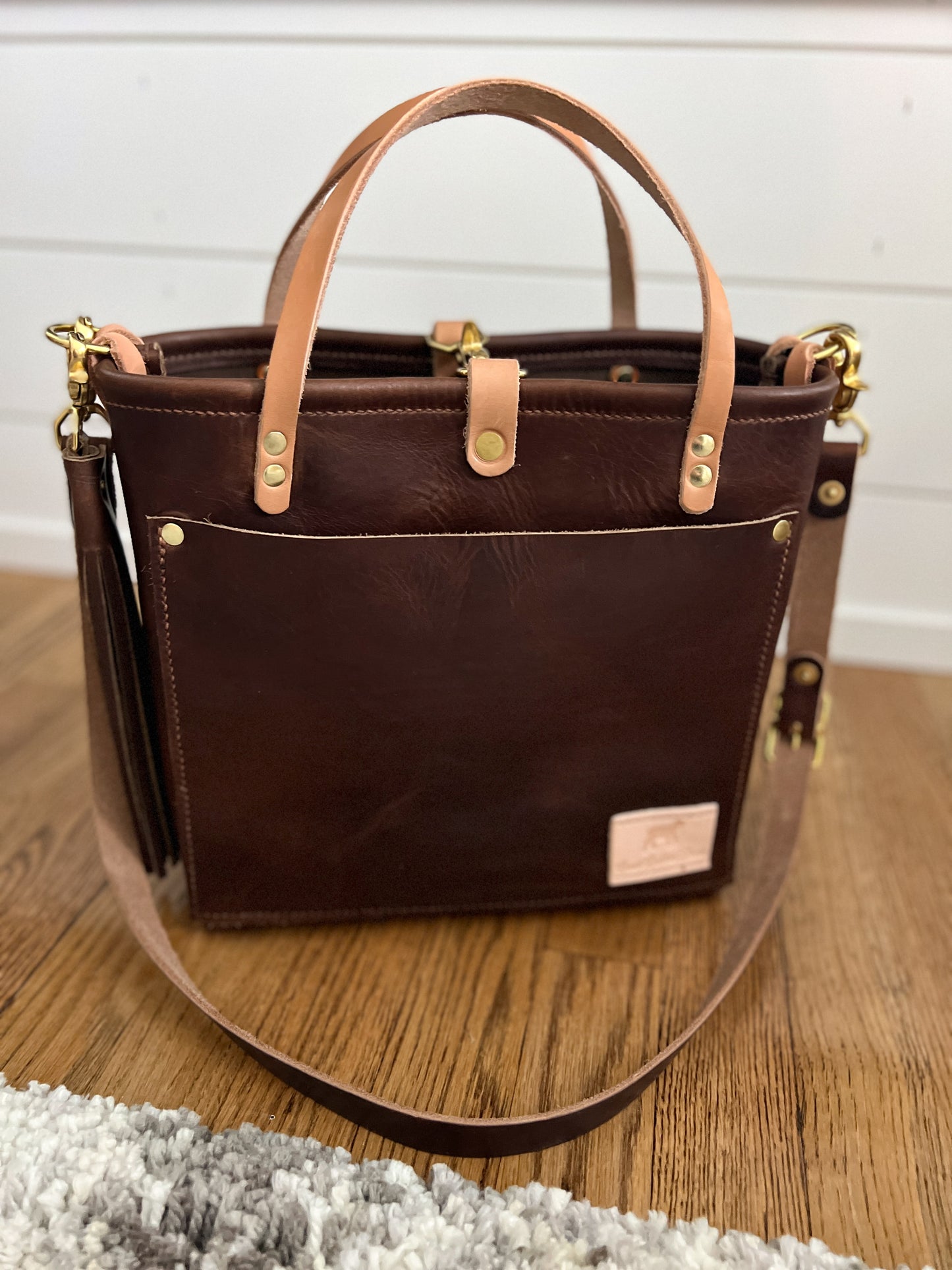 Brookie Medium Crossbody in Horween Nut Brown