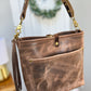 Bennett “shorty” Bucket in Horween Krypto Vetiver Leather
