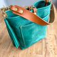Bennett Bucket in Teal Full Grain Leather