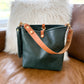 Hobo Bucket in Evergreen Vachetta