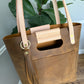 Utility Tote in Tobacco and Vachetta Leather