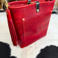 Bennett Bucket in Red Persian Horween Cypress Leather