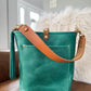 Bennett Bucket in Teal Full Grain Leather