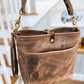 Bennett “shorty” Bucket in Horween Krypto Vetiver Leather
