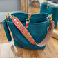 Hobo Bucket in Blue Moon Bison w/Candy Strap