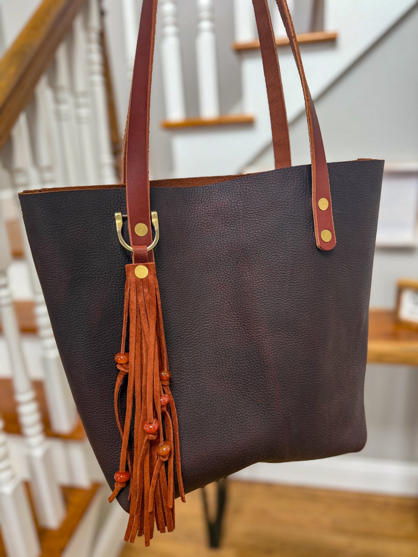 Classic Tote in Espresso Kodiak Full Grain Leather