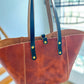 Large Shopper Tote in Horween English Tan Derby Leather