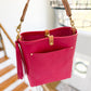 Bennett Bucket in Fuscia Vachetta (non-milled)