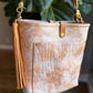 Bennett Bucket in Vintage Natural Vachetta