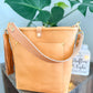 Bennett Bucket in Natural Vachetta (non-milled)