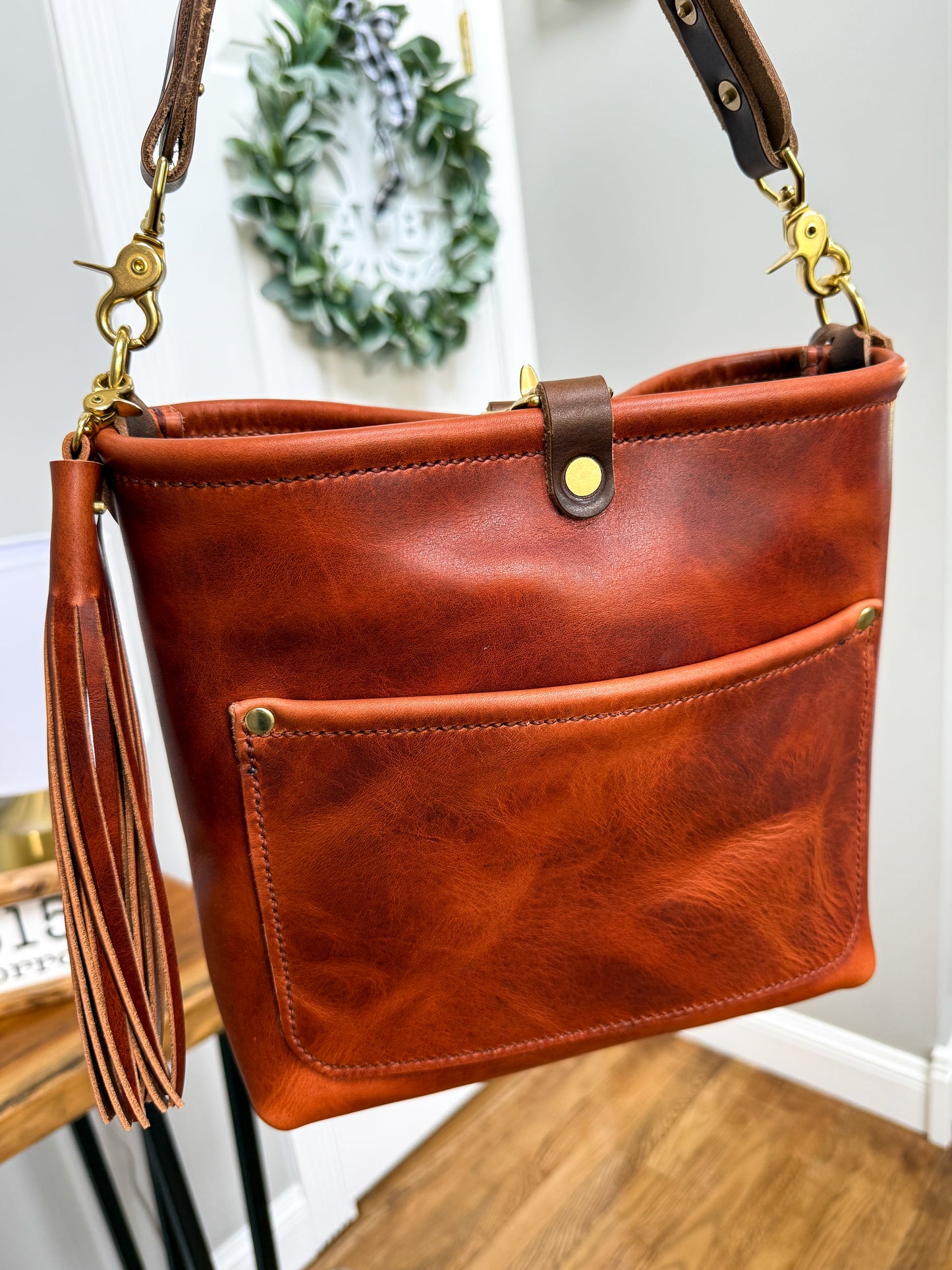 Bennett “shorty” Bucket in Horween English Tan