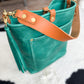 Bennett Bucket in Teal Full Grain Leather