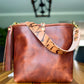 Hobo Bucket in Horween Brown Nut Dublin w/Candy Strap