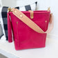 Bennett Bucket in Fuscia Vachetta (non-milled)