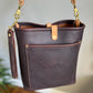 Bennett Bucket in Espresso Kodiak Full Grain Leather