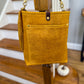 Bennett Bucket in Goldenrod Full Grain Bison