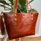 Medium Tote in Cherry Veg Tan