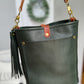 Bennett Bucket in Evergreen Vachetta