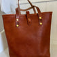 Tall Tote in Horween Montana Cognac