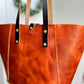 Large Shopper Tote in Horween English Tan Derby Leather