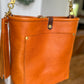 Bennett Bucket in Ginger Vachetta