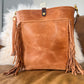 Western Bennett Bucket in Horween Natural Derby w/fringe