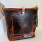 Bennett Bucket in Coffee Full Grain Bison Leather w/Dyed Strap