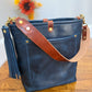 Bennett Bucket in Horween Cobalt Full Grain Leather