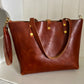 Medium Tote in Cherry Veg Tan