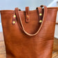 Tall Tote in Horween Montana Cognac