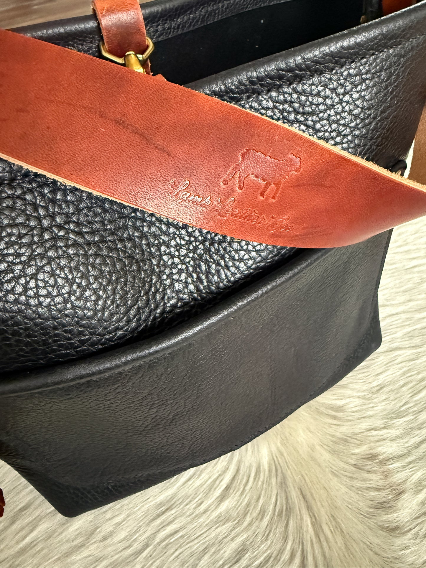 Bennett “shorty” Bucket in Horween Black Pebbled Leather
