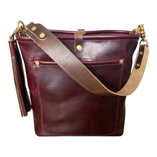 Bennett Bucket in Black Cherry Horween Chromexcel