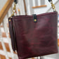 Hobo Bucket in Plum Noir Horween Horse Leather