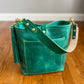 Bennett Bucket in Teal Full Grain Leather