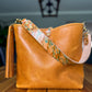 Hobo Bucket in Italian Honey Saffron Vegetable Tan w/Candy Strap